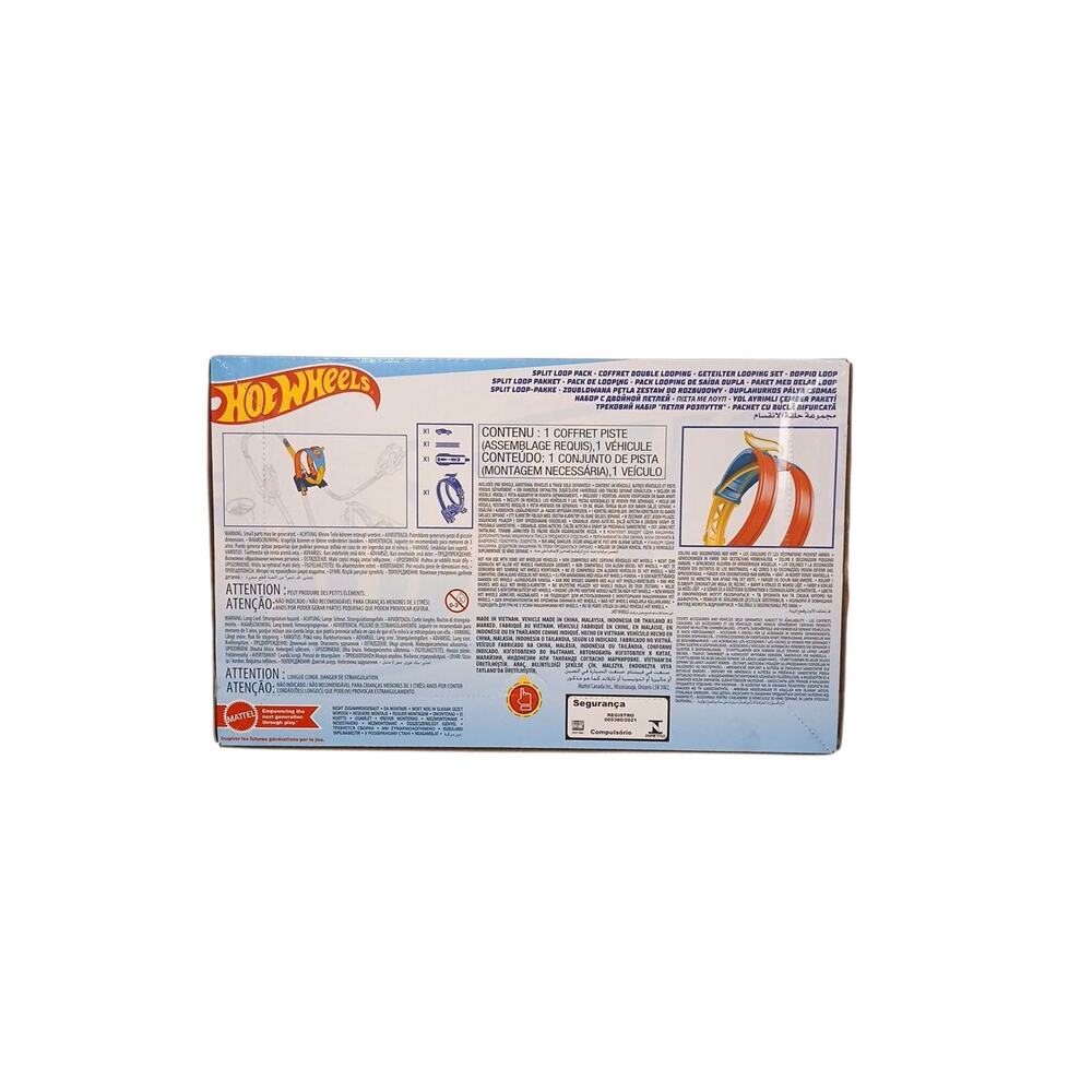 Hot Wheels Track Builder Double Looping Split Loop Pack New Sealed w 1 Car Boys - Picture 8 of 8